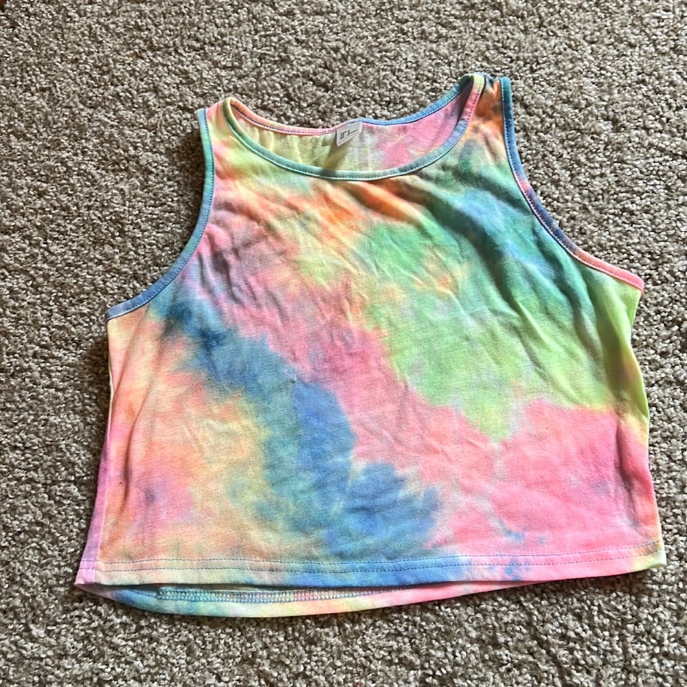 Tie dye cropped tank